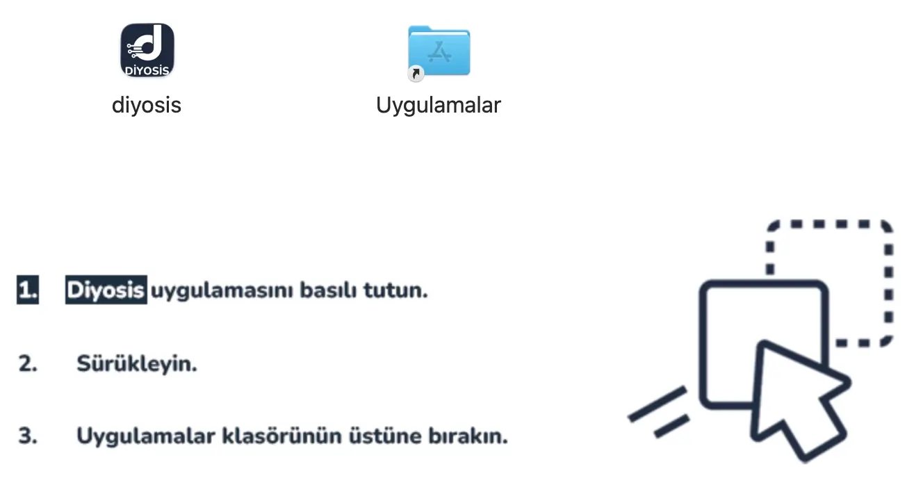 diyosis macos kurulumu penceresi diyosis macos kurulumu penceresi